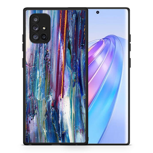 Θήκη Samsung Galaxy A71 5G Winter Paint από τη Smartfits με σχέδιο στο πίσω μέρος και μαύρο περίβλημα | Samsung Galaxy A71 5G Winter Paint case with colorful back and black bezels