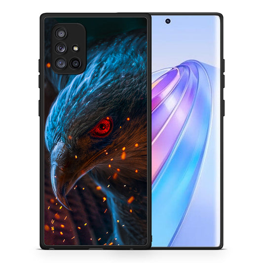 Θήκη Samsung Galaxy A71 5G Eagle PopArt από τη Smartfits με σχέδιο στο πίσω μέρος και μαύρο περίβλημα | Samsung Galaxy A71 5G Eagle PopArt case with colorful back and black bezels