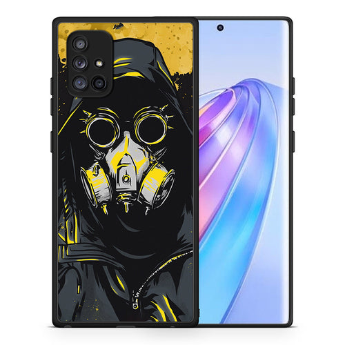 Θήκη Samsung Galaxy A71 5G Mask PopArt από τη Smartfits με σχέδιο στο πίσω μέρος και μαύρο περίβλημα | Samsung Galaxy A71 5G Mask PopArt case with colorful back and black bezels