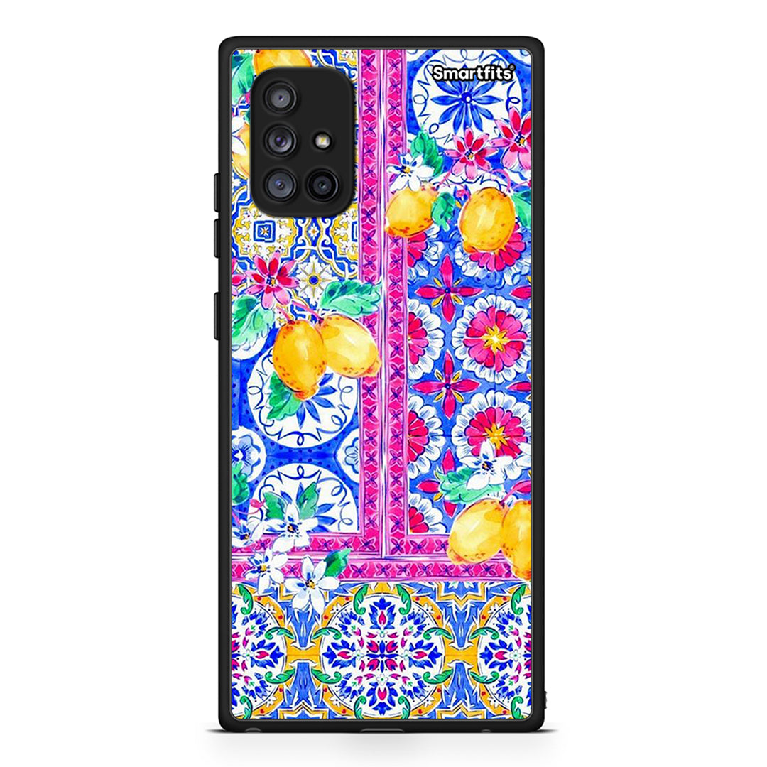 Samsung Galaxy A71 5G Retro Spring θήκη από τη Smartfits με σχέδιο στο πίσω μέρος και μαύρο περίβλημα | Smartphone case with colorful back and black bezels by Smartfits