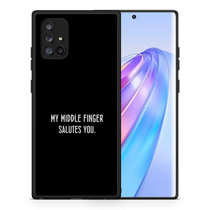 Θήκη Samsung Galaxy A71 5G Salute από τη Smartfits με σχέδιο στο πίσω μέρος και μαύρο περίβλημα | Samsung Galaxy A71 5G Salute case with colorful back and black bezels