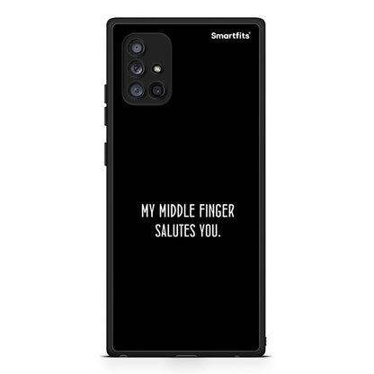 Samsung Galaxy A71 5G Salute θήκη από τη Smartfits με σχέδιο στο πίσω μέρος και μαύρο περίβλημα | Smartphone case with colorful back and black bezels by Smartfits