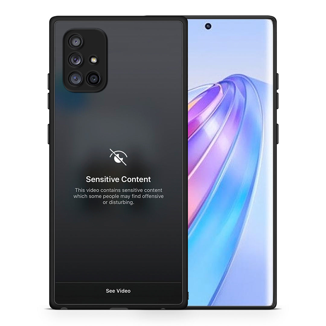 Θήκη Samsung Galaxy A71 5G Sensitive Content από τη Smartfits με σχέδιο στο πίσω μέρος και μαύρο περίβλημα | Samsung Galaxy A71 5G Sensitive Content case with colorful back and black bezels