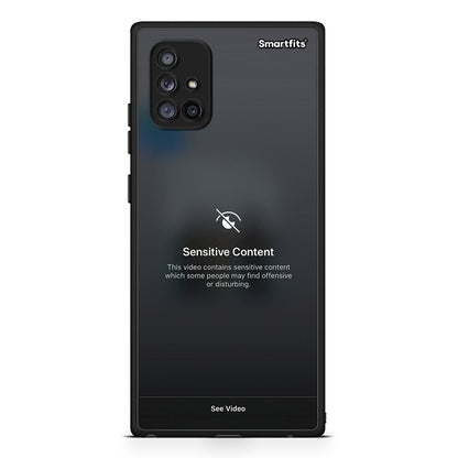 Samsung Galaxy A71 5G Sensitive Content θήκη από τη Smartfits με σχέδιο στο πίσω μέρος και μαύρο περίβλημα | Smartphone case with colorful back and black bezels by Smartfits