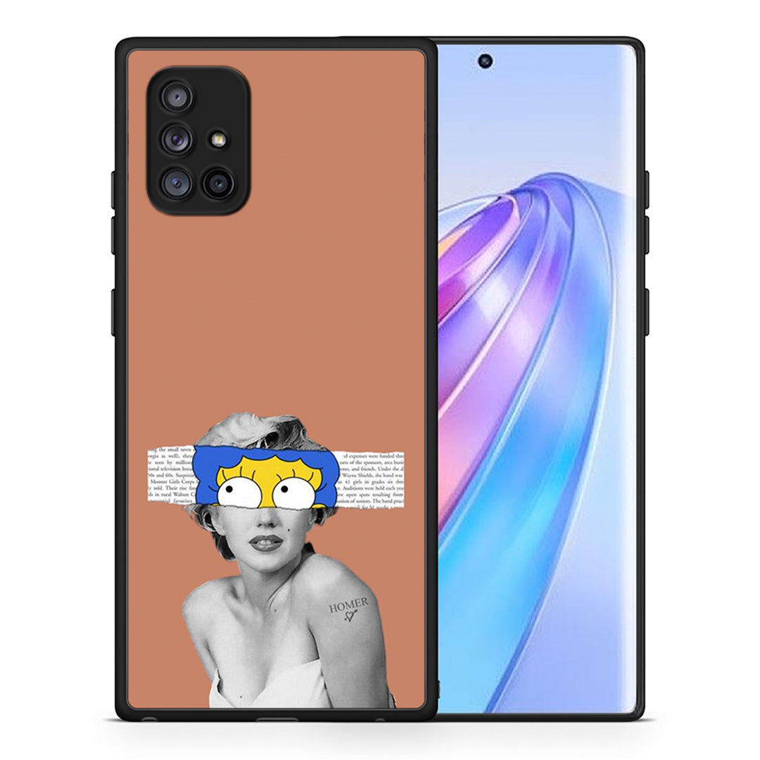Θήκη Samsung Galaxy A71 5G Sim Merilyn από τη Smartfits με σχέδιο στο πίσω μέρος και μαύρο περίβλημα | Samsung Galaxy A71 5G Sim Merilyn case with colorful back and black bezels