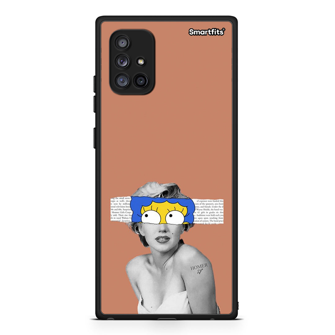 Samsung Galaxy A71 5G Sim Merilyn θήκη από τη Smartfits με σχέδιο στο πίσω μέρος και μαύρο περίβλημα | Smartphone case with colorful back and black bezels by Smartfits