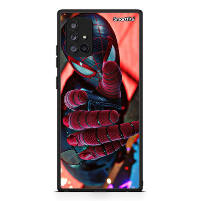 Samsung Galaxy A71 5G Spider Hand Θήκη από τη Smartfits με σχέδιο στο πίσω μέρος και μαύρο περίβλημα | Smartphone case with colorful back and black bezels by Smartfits