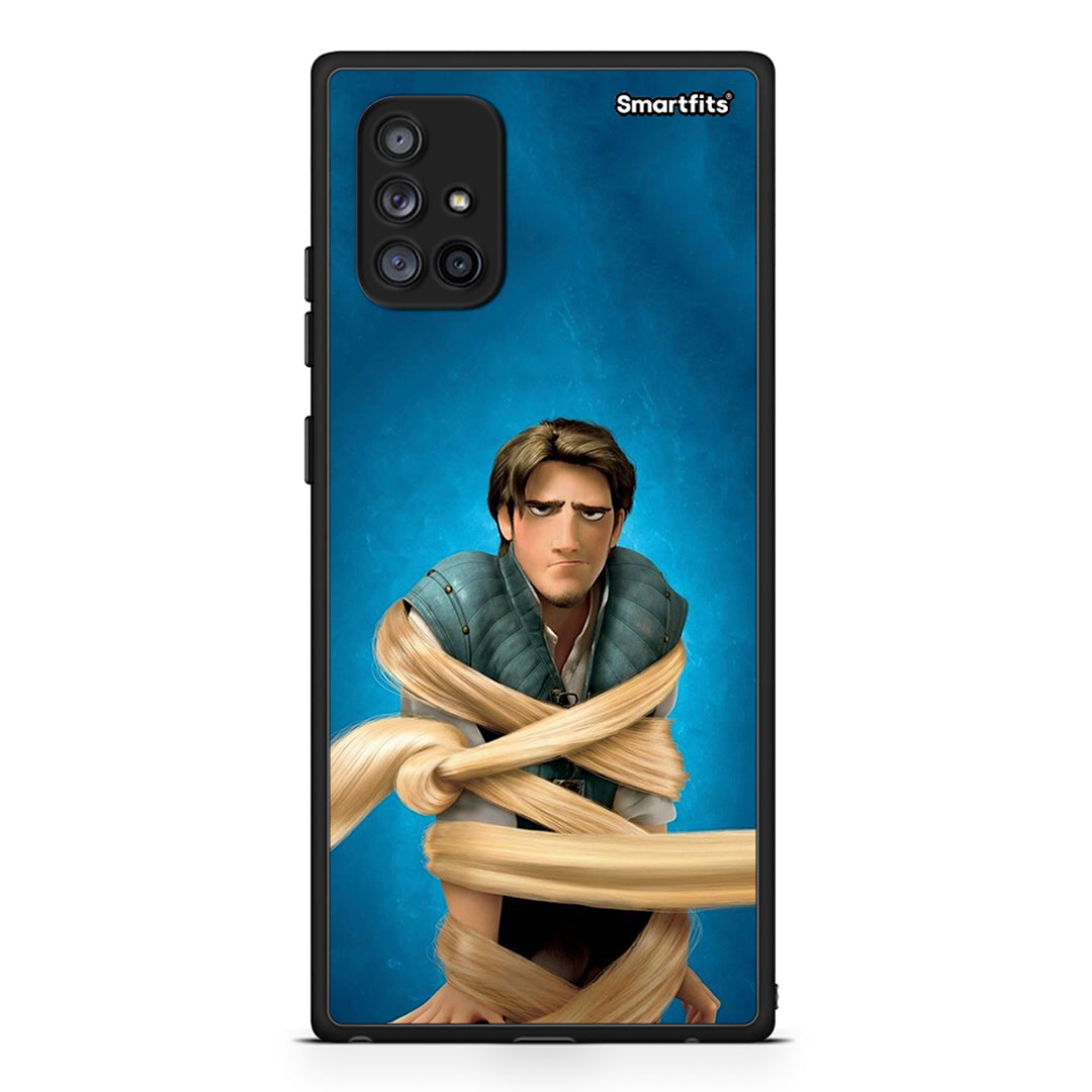 Samsung Galaxy A71 5G Tangled 1 Θήκη Αγίου Βαλεντίνου από τη Smartfits με σχέδιο στο πίσω μέρος και μαύρο περίβλημα | Smartphone case with colorful back and black bezels by Smartfits