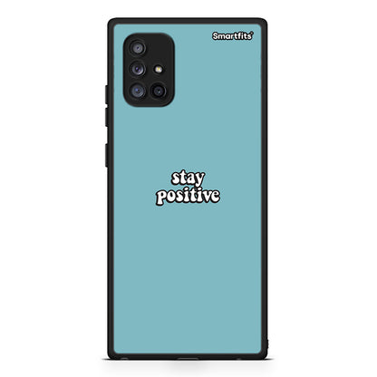 4 - Samsung Galaxy A71 5G Positive Text case, cover, bumper