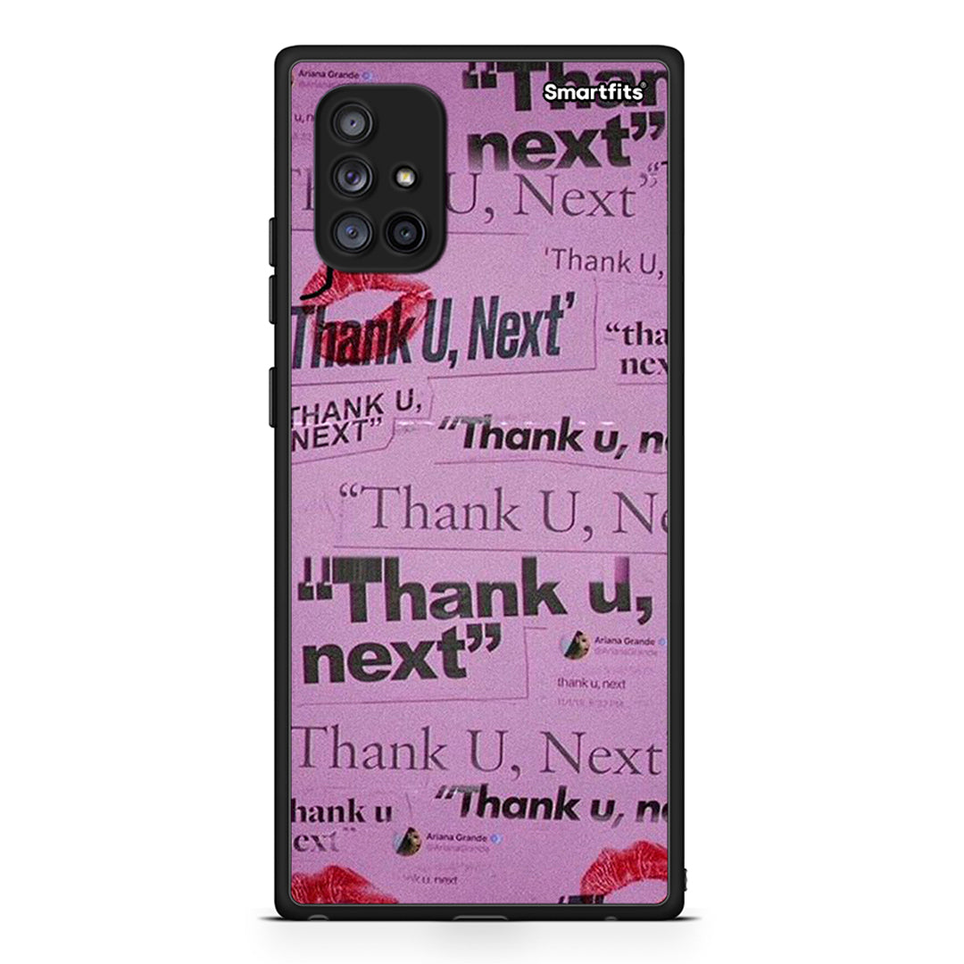 Samsung Galaxy A71 5G Thank You Next Θήκη Αγίου Βαλεντίνου από τη Smartfits με σχέδιο στο πίσω μέρος και μαύρο περίβλημα | Smartphone case with colorful back and black bezels by Smartfits