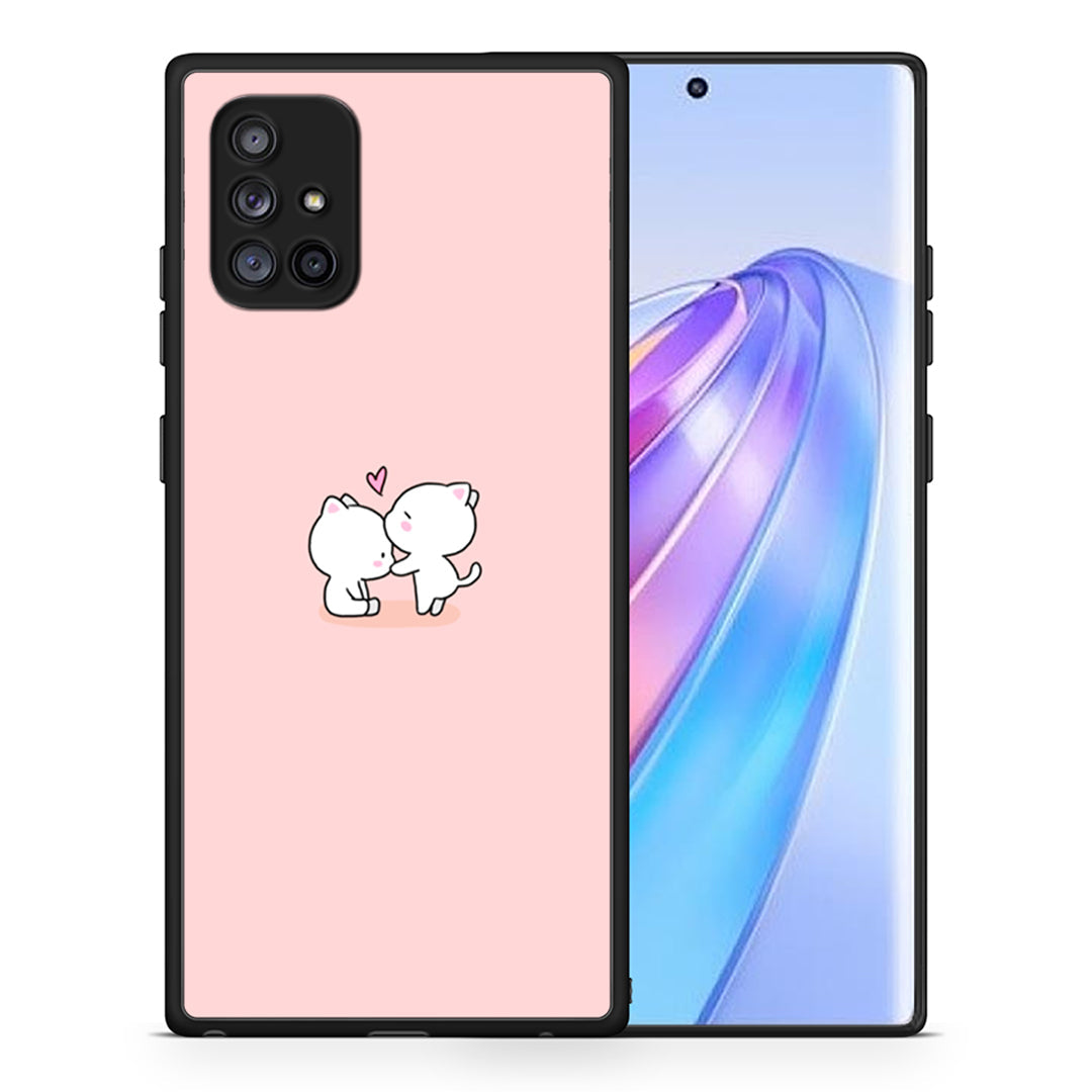 Θήκη Samsung Galaxy A71 5G Love Valentine από τη Smartfits με σχέδιο στο πίσω μέρος και μαύρο περίβλημα | Samsung Galaxy A71 5G Love Valentine case with colorful back and black bezels