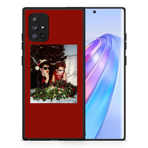 Θήκη Samsung Galaxy A71 5G Waiting For Xmas από τη Smartfits με σχέδιο στο πίσω μέρος και μαύρο περίβλημα | Samsung Galaxy A71 5G Waiting For Xmas case with colorful back and black bezels