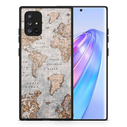 World Map - Samsung Galaxy A71 5G θήκη