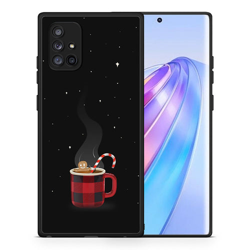 Θήκη Samsung Galaxy A71 5G Xmas Bathing από τη Smartfits με σχέδιο στο πίσω μέρος και μαύρο περίβλημα | Samsung Galaxy A71 5G Xmas Bathing case with colorful back and black bezels