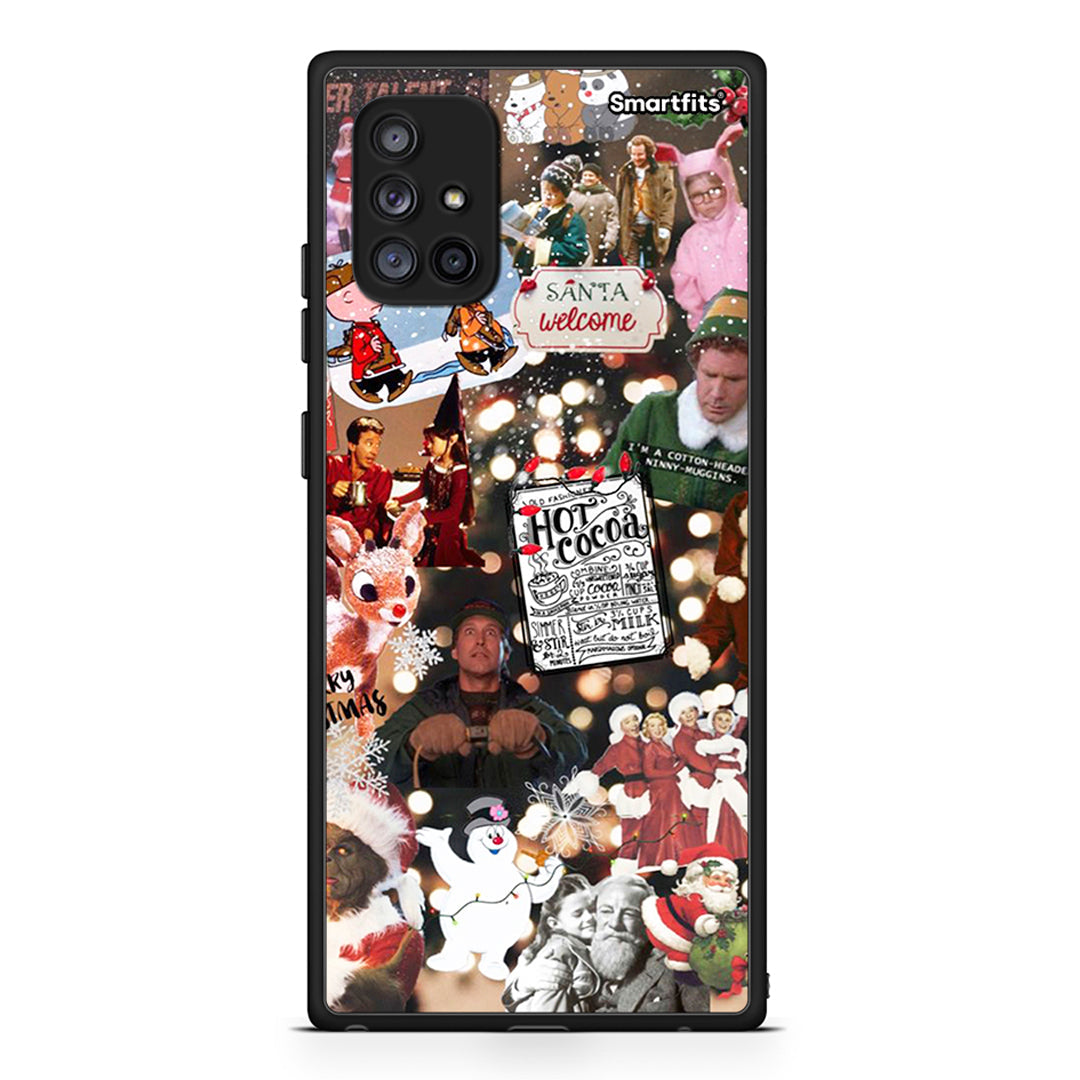Samsung Galaxy A71 5G Xmas Movies θήκη από τη Smartfits με σχέδιο στο πίσω μέρος και μαύρο περίβλημα | Smartphone case with colorful back and black bezels by Smartfits