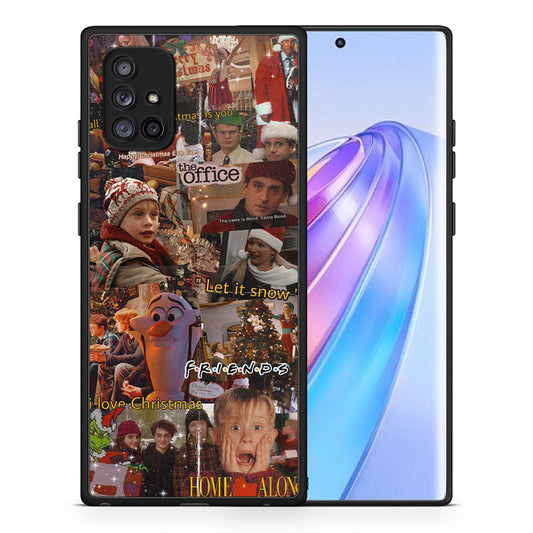 Θήκη Samsung Galaxy A71 5G Xmas Wishes από τη Smartfits με σχέδιο στο πίσω μέρος και μαύρο περίβλημα | Samsung Galaxy A71 5G Xmas Wishes case with colorful back and black bezels