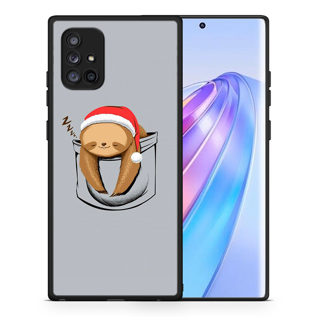 Θήκη Samsung Galaxy A71 5G Xmas Zzzz από τη Smartfits με σχέδιο στο πίσω μέρος και μαύρο περίβλημα | Samsung Galaxy A71 5G Xmas Zzzz case with colorful back and black bezels