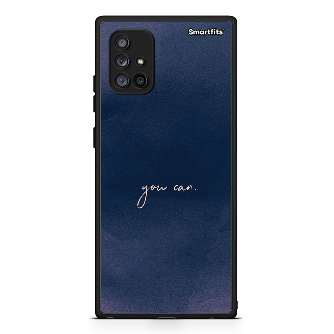 Samsung Galaxy A71 5G You Can θήκη από τη Smartfits με σχέδιο στο πίσω μέρος και μαύρο περίβλημα | Smartphone case with colorful back and black bezels by Smartfits