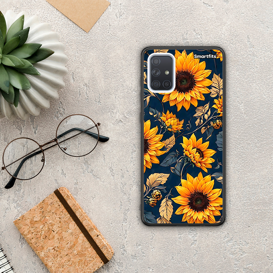 Autumn Sunflowers - Samsung Galaxy A71 θήκη