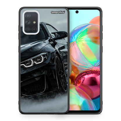 Θήκη Samsung A71 Black BMW από τη Smartfits με σχέδιο στο πίσω μέρος και μαύρο περίβλημα | Samsung A71 Black BMW case with colorful back and black bezels