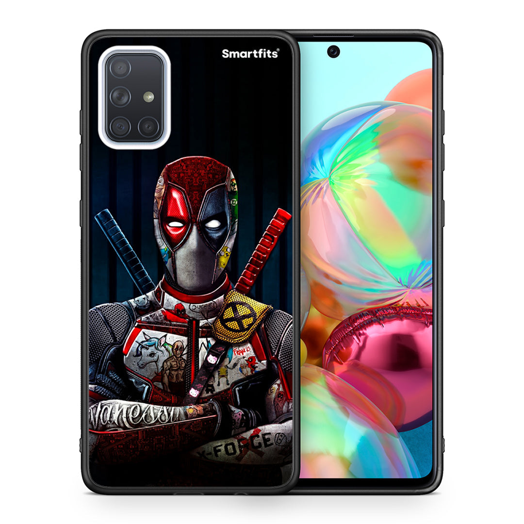 Θήκη Samsung A71 Funny Guy από τη Smartfits με σχέδιο στο πίσω μέρος και μαύρο περίβλημα | Samsung A71 Funny Guy case with colorful back and black bezels