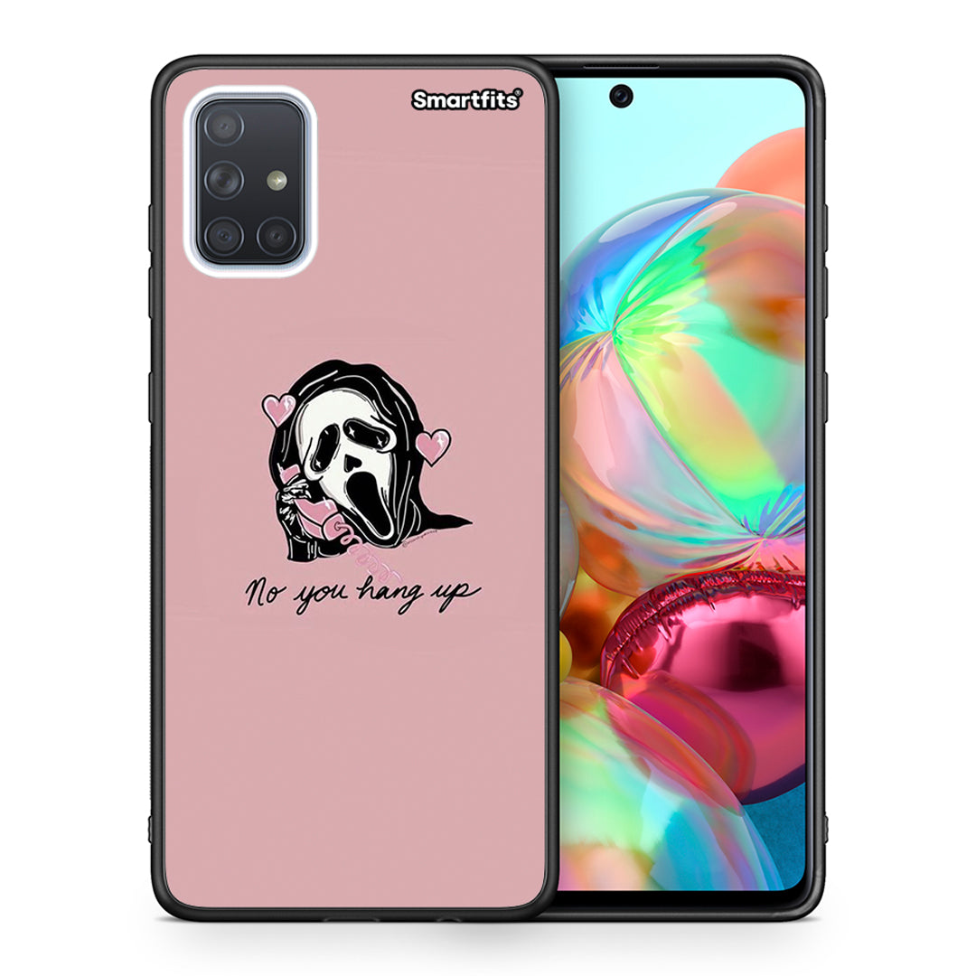 Θήκη Samsung A71 Halloween Hang Up από τη Smartfits με σχέδιο στο πίσω μέρος και μαύρο περίβλημα | Samsung A71 Halloween Hang Up case with colorful back and black bezels