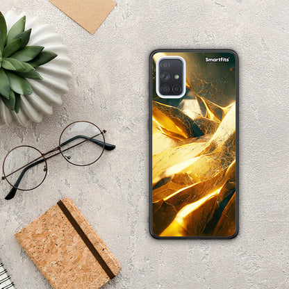 Real Gold - Samsung Galaxy A71 θήκη