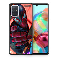 Thumbnail for Θήκη Samsung A71 Spider Hand από τη Smartfits με σχέδιο στο πίσω μέρος και μαύρο περίβλημα | Samsung A71 Spider Hand case with colorful back and black bezels