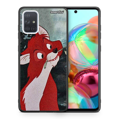 Θήκη Samsung A71 Tod And Vixey Love 1 από τη Smartfits με σχέδιο στο πίσω μέρος και μαύρο περίβλημα | Samsung A71 Tod And Vixey Love 1 case with colorful back and black bezels