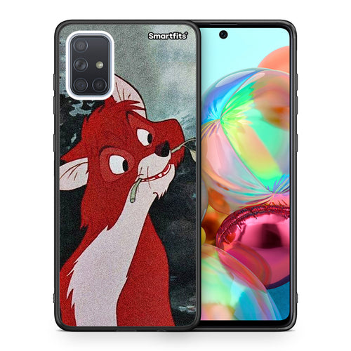 Θήκη Samsung A71 Tod And Vixey Love 1 από τη Smartfits με σχέδιο στο πίσω μέρος και μαύρο περίβλημα | Samsung A71 Tod And Vixey Love 1 case with colorful back and black bezels