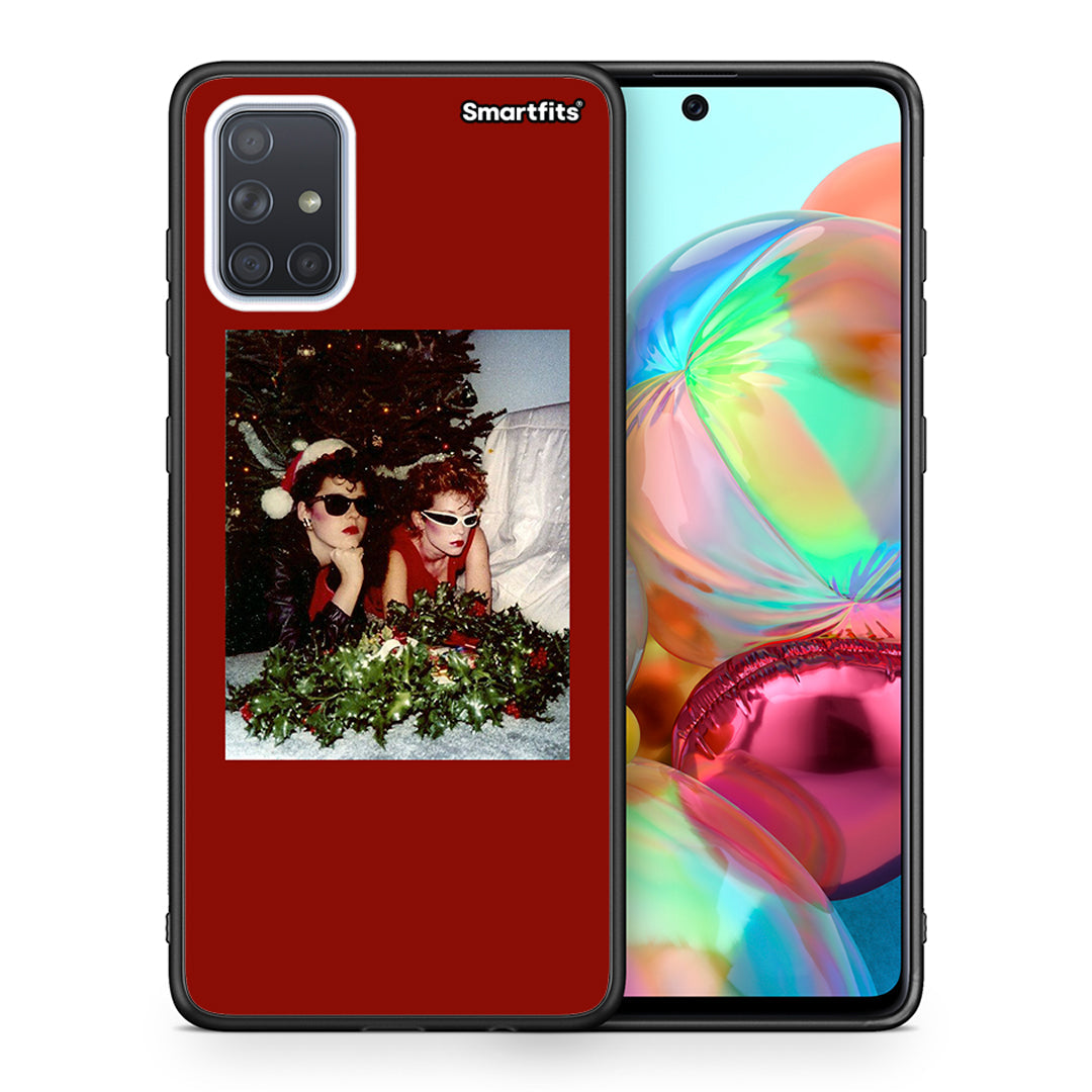 Θήκη Samsung A71 Waiting For Xmas από τη Smartfits με σχέδιο στο πίσω μέρος και μαύρο περίβλημα | Samsung A71 Waiting For Xmas case with colorful back and black bezels