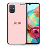 Thumbnail for Θήκη Samsung A71 XOXO Love από τη Smartfits με σχέδιο στο πίσω μέρος και μαύρο περίβλημα | Samsung A71 XOXO Love case with colorful back and black bezels
