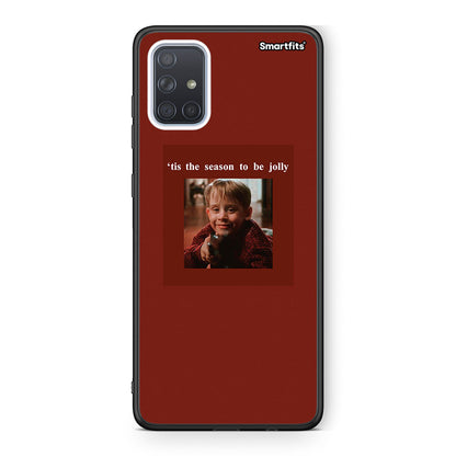 Samsung A51 Xmas Ultimate Spirit θήκη από τη Smartfits με σχέδιο στο πίσω μέρος και μαύρο περίβλημα | Smartphone case with colorful back and black bezels by Smartfits