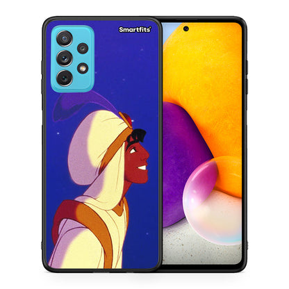 Θήκη Samsung A72 Alladin And Jasmine Love 1 από τη Smartfits με σχέδιο στο πίσω μέρος και μαύρο περίβλημα | Samsung A72 Alladin And Jasmine Love 1 case with colorful back and black bezels