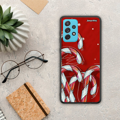 Candy Cane - Samsung Galaxy A72 θήκη