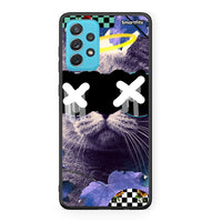 Thumbnail for Samsung A72 Cat Collage θήκη από τη Smartfits με σχέδιο στο πίσω μέρος και μαύρο περίβλημα | Smartphone case with colorful back and black bezels by Smartfits