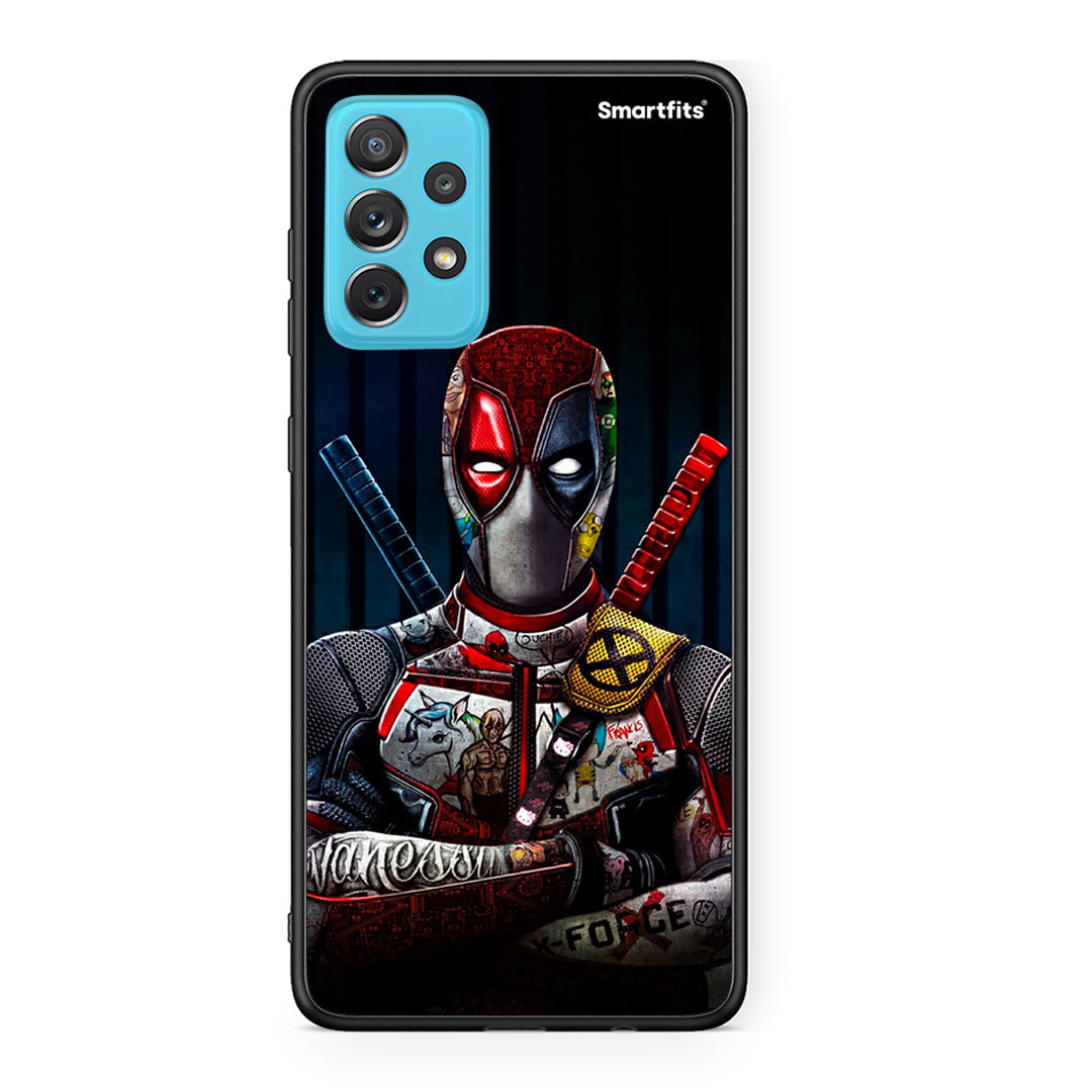 Samsung A72 Funny Guy θήκη από τη Smartfits με σχέδιο στο πίσω μέρος και μαύρο περίβλημα | Smartphone case with colorful back and black bezels by Smartfits