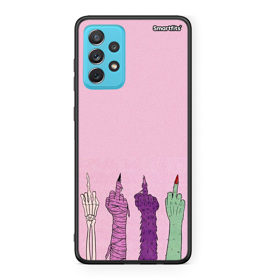 Samsung A72 Halloween Be A Lady Θήκη από τη Smartfits με σχέδιο στο πίσω μέρος και μαύρο περίβλημα | Smartphone case with colorful back and black bezels by Smartfits