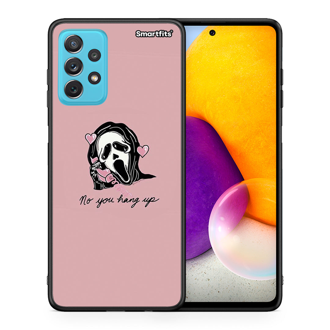 Θήκη Samsung A72 Halloween Hang Up από τη Smartfits με σχέδιο στο πίσω μέρος και μαύρο περίβλημα | Samsung A72 Halloween Hang Up case with colorful back and black bezels