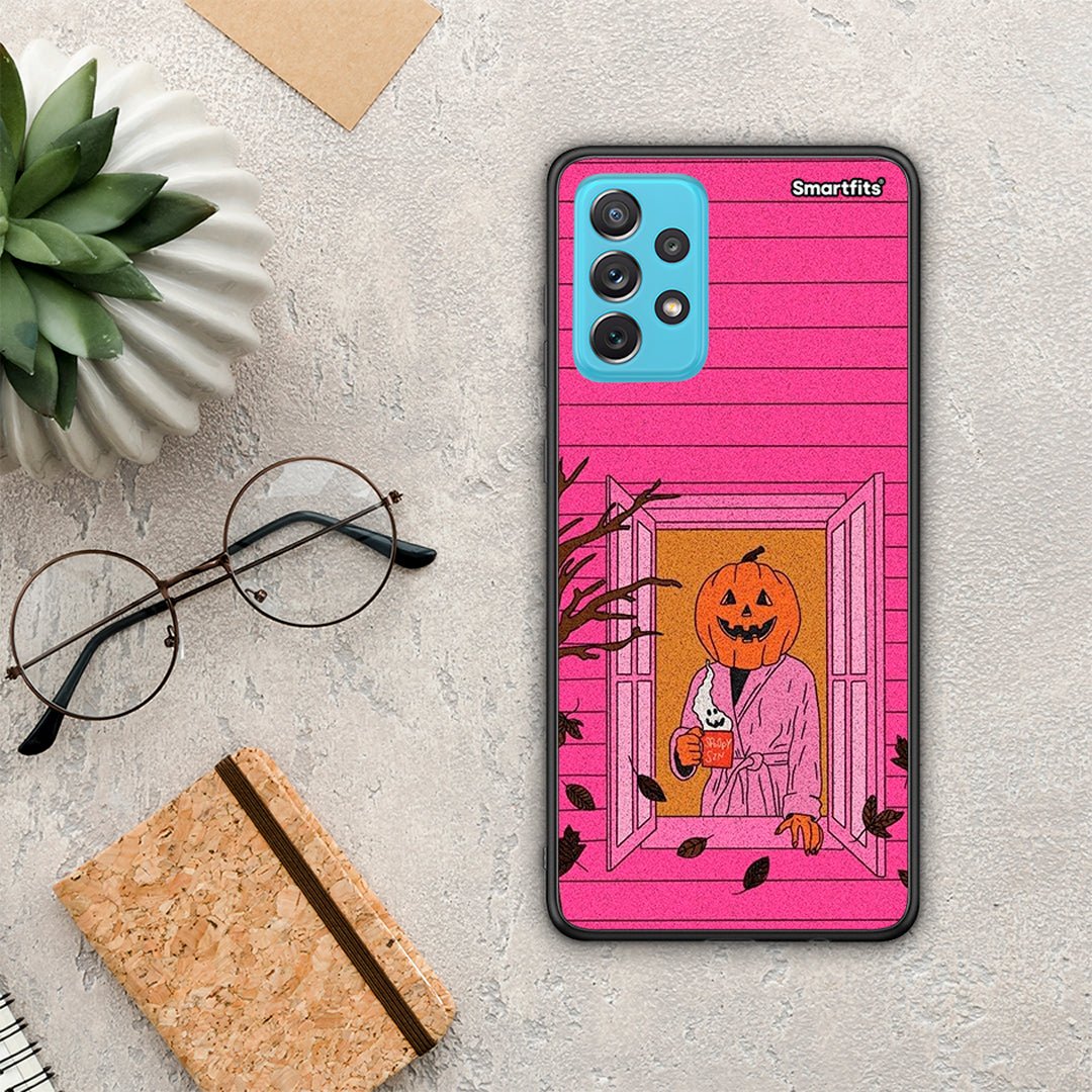 Halloween Pumpkin Lady - Samsung Galaxy A72 θήκη
