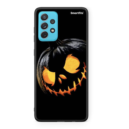 Samsung A72 Halloween Scary Pumpkin Θήκη από τη Smartfits με σχέδιο στο πίσω μέρος και μαύρο περίβλημα | Smartphone case with colorful back and black bezels by Smartfits