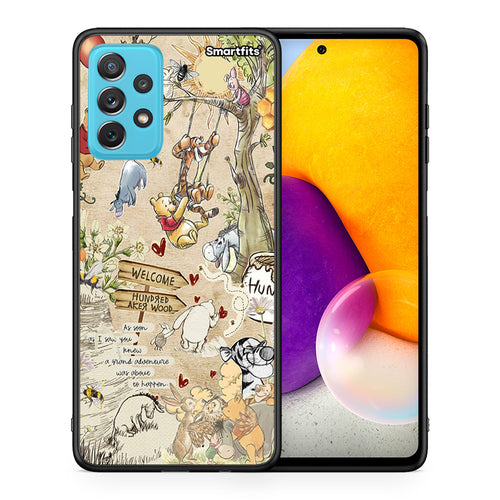 Θήκη Samsung A72 Happy Friends από τη Smartfits με σχέδιο στο πίσω μέρος και μαύρο περίβλημα | Samsung A72 Happy Friends case with colorful back and black bezels