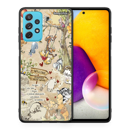 Θήκη Samsung A72 Happy Friends από τη Smartfits με σχέδιο στο πίσω μέρος και μαύρο περίβλημα | Samsung A72 Happy Friends case with colorful back and black bezels