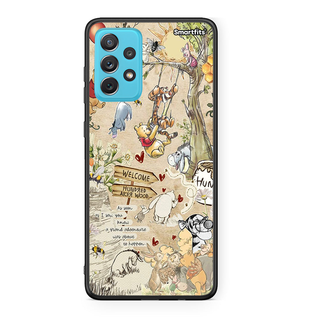 Samsung A72 Happy Friends θήκη από τη Smartfits με σχέδιο στο πίσω μέρος και μαύρο περίβλημα | Smartphone case with colorful back and black bezels by Smartfits