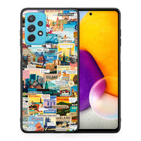 Thumbnail for Θήκη Samsung A72 Live To Travel από τη Smartfits με σχέδιο στο πίσω μέρος και μαύρο περίβλημα | Samsung A72 Live To Travel case with colorful back and black bezels