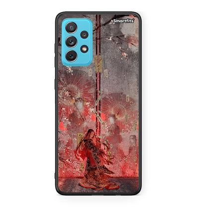 Samsung A72 Nezuko Kamado θήκη από τη Smartfits με σχέδιο στο πίσω μέρος και μαύρο περίβλημα | Smartphone case with colorful back and black bezels by Smartfits