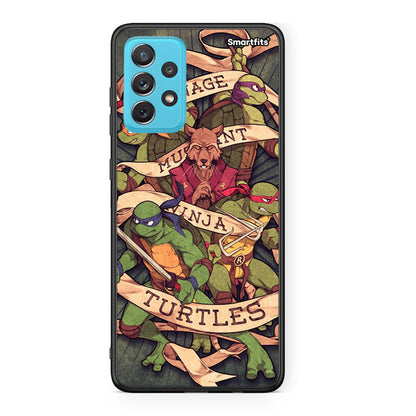 Samsung A72 Ninja Turtles θήκη από τη Smartfits με σχέδιο στο πίσω μέρος και μαύρο περίβλημα | Smartphone case with colorful back and black bezels by Smartfits
