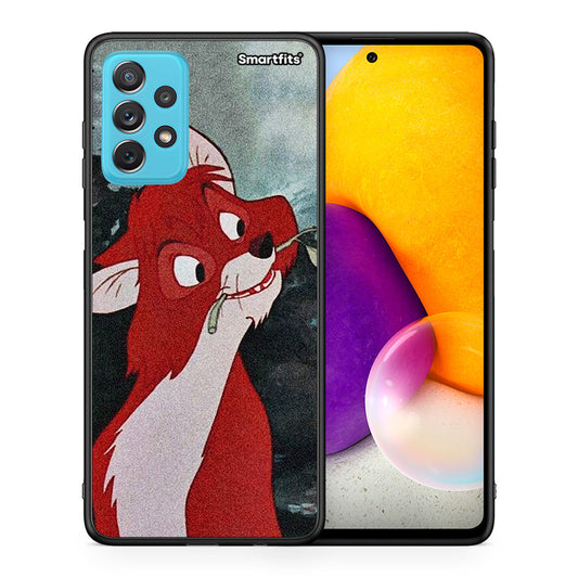 Θήκη Samsung A72 Tod And Vixey Love 1 από τη Smartfits με σχέδιο στο πίσω μέρος και μαύρο περίβλημα | Samsung A72 Tod And Vixey Love 1 case with colorful back and black bezels