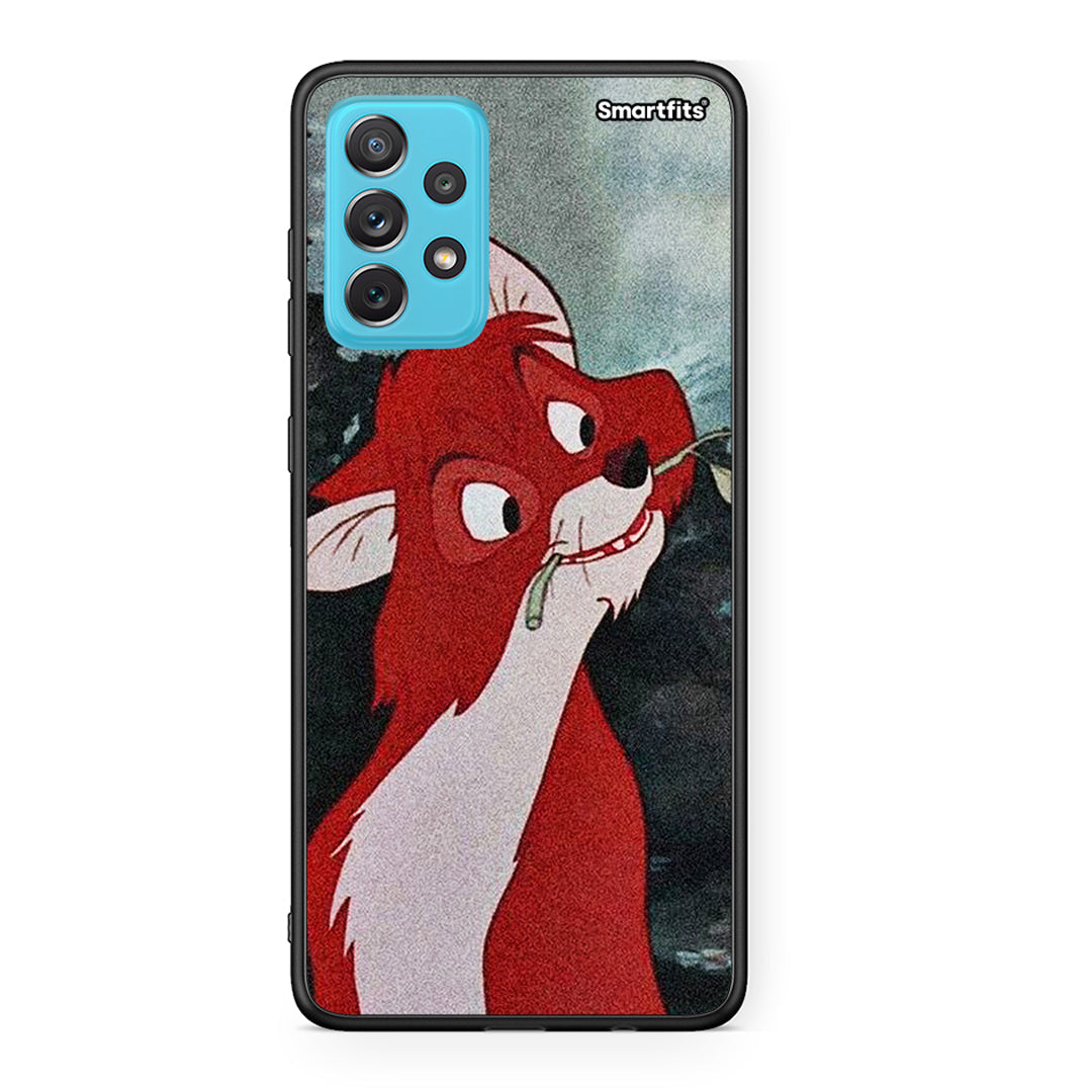 Samsung A72 Tod And Vixey Love 1 θήκη από τη Smartfits με σχέδιο στο πίσω μέρος και μαύρο περίβλημα | Smartphone case with colorful back and black bezels by Smartfits