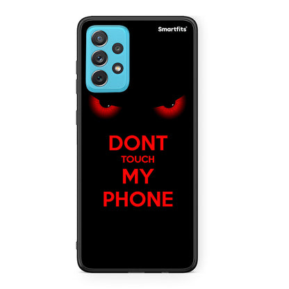 Samsung A72 Touch My Phone Θήκη από τη Smartfits με σχέδιο στο πίσω μέρος και μαύρο περίβλημα | Smartphone case with colorful back and black bezels by Smartfits